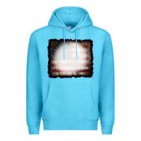 America Wood Flag With Bbeach Effect Premium Hoodie | Teevron