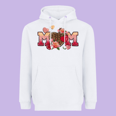 Valentine's Day Mom Mother's Day Heavyweight Hoodie Designed By Fadigitalartstudio