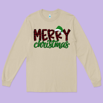 Merry Christmas Long Sleeve Tee Designed By Bettercallsaul