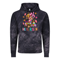 Cloud Black He Is Risen Easter Vintage Hoodie - BundleAndBundleShop