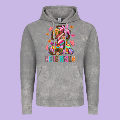 He Is Risen Easter Vintage Hoodie Designed By Bundleandbundleshop
