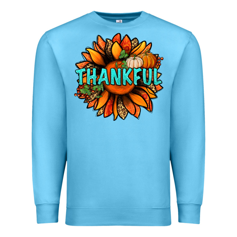 Thankful With Sunflower Bbs Premium Sweatshirt by BundleAndBundleShop | Teevron