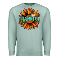 Seafoam thankful with sunflower bbs Premium Sweatshirt - BundleAndBundleShop