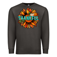 Smoke thankful with sunflower bbs Premium Sweatshirt - BundleAndBundleShop