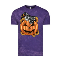 Cloud Purple sunflower pumpkin Vintage Tee - JahusDesignShop