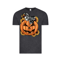Vintage Black sunflower pumpkin Vintage Tee - JahusDesignShop