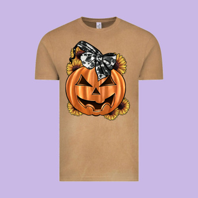 Sunflower Pumpkin Vintage Tee Designed By Jahusdesignshop
