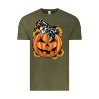 Vintage Olive sunflower pumpkin Vintage Tee - JahusDesignShop