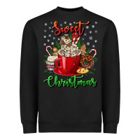 Black Sweet christmas Heavyweight Sweatshirt - NancyCooperArtShop