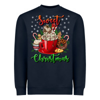 Navy Sweet christmas Heavyweight Sweatshirt - NancyCooperArtShop