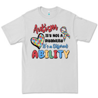 Dove Grey autism it's not a disability it's a different abil Premium Tee - MaliasSmallBusiness