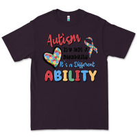 Plum autism it's not a disability it's a different abil Premium Tee - MaliasSmallBusiness