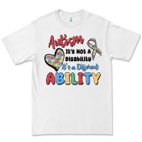 White autism it's not a disability it's a different abil Premium Tee - MaliasSmallBusiness