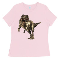 Bubblegum Pink Tyrannosaurus T rex Ladies Tee - LillyAllenDesigns