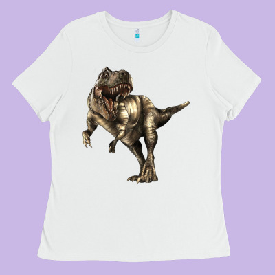Tyrannosaurus T Rex Ladies Tee Designed By Lillyallendesigns