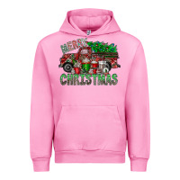 Fuchsia Pink merry christmas  truck Urban Hoodie - CowhideDigitalArt