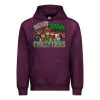 Mauve Wine merry christmas  truck Urban Hoodie - CowhideDigitalArt