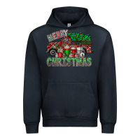 Navy merry christmas  truck Urban Hoodie - CowhideDigitalArt
