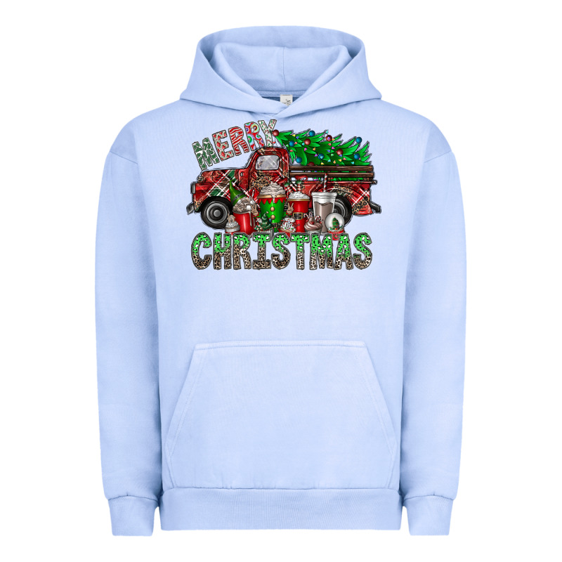 Merry Christmas  Truck Urban Hoodie by CowhideDigitalArt | Teevron