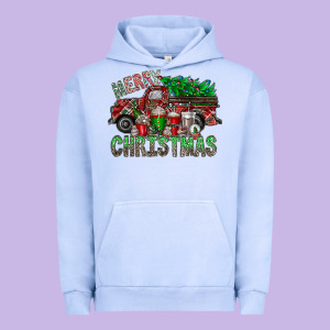 Merry Christmas  Truck Urban Hoodie Designed By Cowhidedigitalart