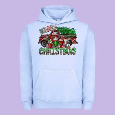 Merry Christmas  Truck Urban Hoodie Designed By Cowhidedigitalart