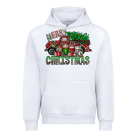 White merry christmas  truck Urban Hoodie - CowhideDigitalArt