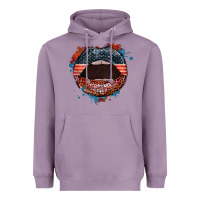 Lavender American flag lips 4th of july Heavyweight Hoodie - FaDigitalArtStudio
