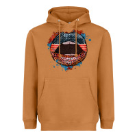 Meerkat American flag lips 4th of july Heavyweight Hoodie - FaDigitalArtStudio