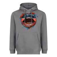 Storm American flag lips 4th of july Heavyweight Hoodie - FaDigitalArtStudio