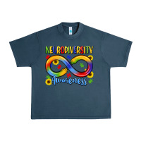 Midnight Navy neurodiversity awareness Urban Heavy Tee - LillyAllenDesigns