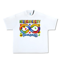 White neurodiversity awareness Urban Heavy Tee - LillyAllenDesigns