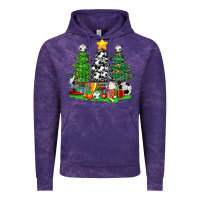 Cloud Purple Christmas With Soccer Trees Vintage Hoodie - BundleAndBundleShop