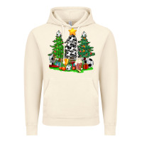 Vintage Artic Christmas With Soccer Trees Vintage Hoodie - BundleAndBundleShop