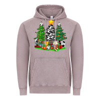 Vintage Zinc Christmas With Soccer Trees Vintage Hoodie - BundleAndBundleShop