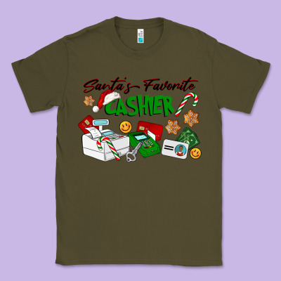 Santa's Favorite Cashier Classic Tee Designed By Lillyallendesigns