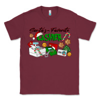 Burgundy Santa's Favorite Cashier Classic Tee - LillyAllenDesigns