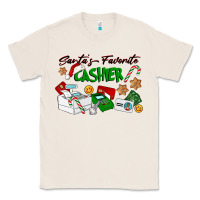 Natural Santa's Favorite Cashier Classic Tee - LillyAllenDesigns