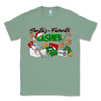 Sage Santa's Favorite Cashier Classic Tee - LillyAllenDesigns