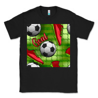 Black soccer shoes goal seamless pattern Classic Tee - BundleAndBundleShop