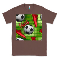 Chestnut soccer shoes goal seamless pattern Classic Tee - BundleAndBundleShop