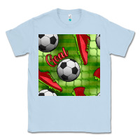 Dusty Blue soccer shoes goal seamless pattern Classic Tee - BundleAndBundleShop