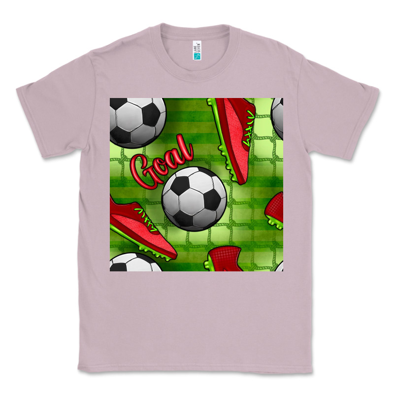 Soccer Shoes Goal Seamless Pattern Classic Tee by BundleAndBundleShop | Teevron