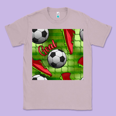 Soccer Shoes Goal Seamless Pattern Classic Tee Designed By Bundleandbundleshop