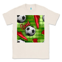 Natural soccer shoes goal seamless pattern Classic Tee - BundleAndBundleShop