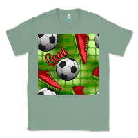 Sage soccer shoes goal seamless pattern Classic Tee - BundleAndBundleShop