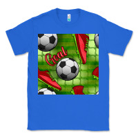 True Royal soccer shoes goal seamless pattern Classic Tee - BundleAndBundleShop