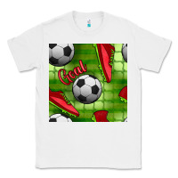 White soccer shoes goal seamless pattern Classic Tee - BundleAndBundleShop