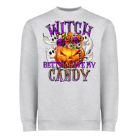 Heather Grey Witch Better Have My Candy Heavyweight Sweatshirt - texasbilliewilder