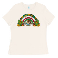 Bone mexican flag cactus and sunflowers rainbow Ladies Tee - Jasminsmagicworld