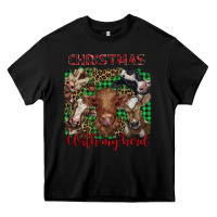 Black christmas with my herd cows Heavy Core Tee - BarkalooDesign